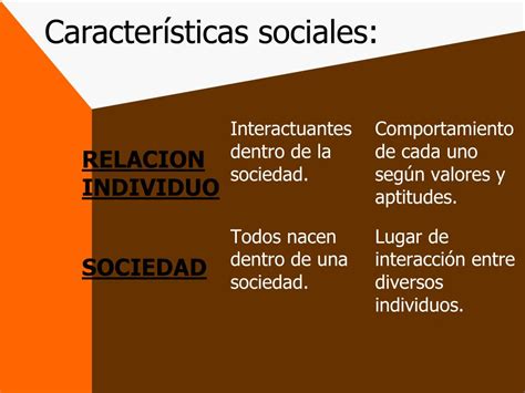 características sociales